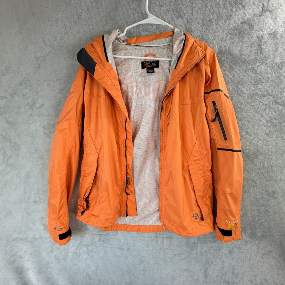 Mountain HardWear Womens Med Stretch Ozonic Jacket Orange Hiking - Picture 16 of 16